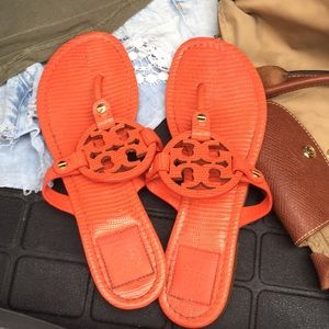 Tory Burch sandals.